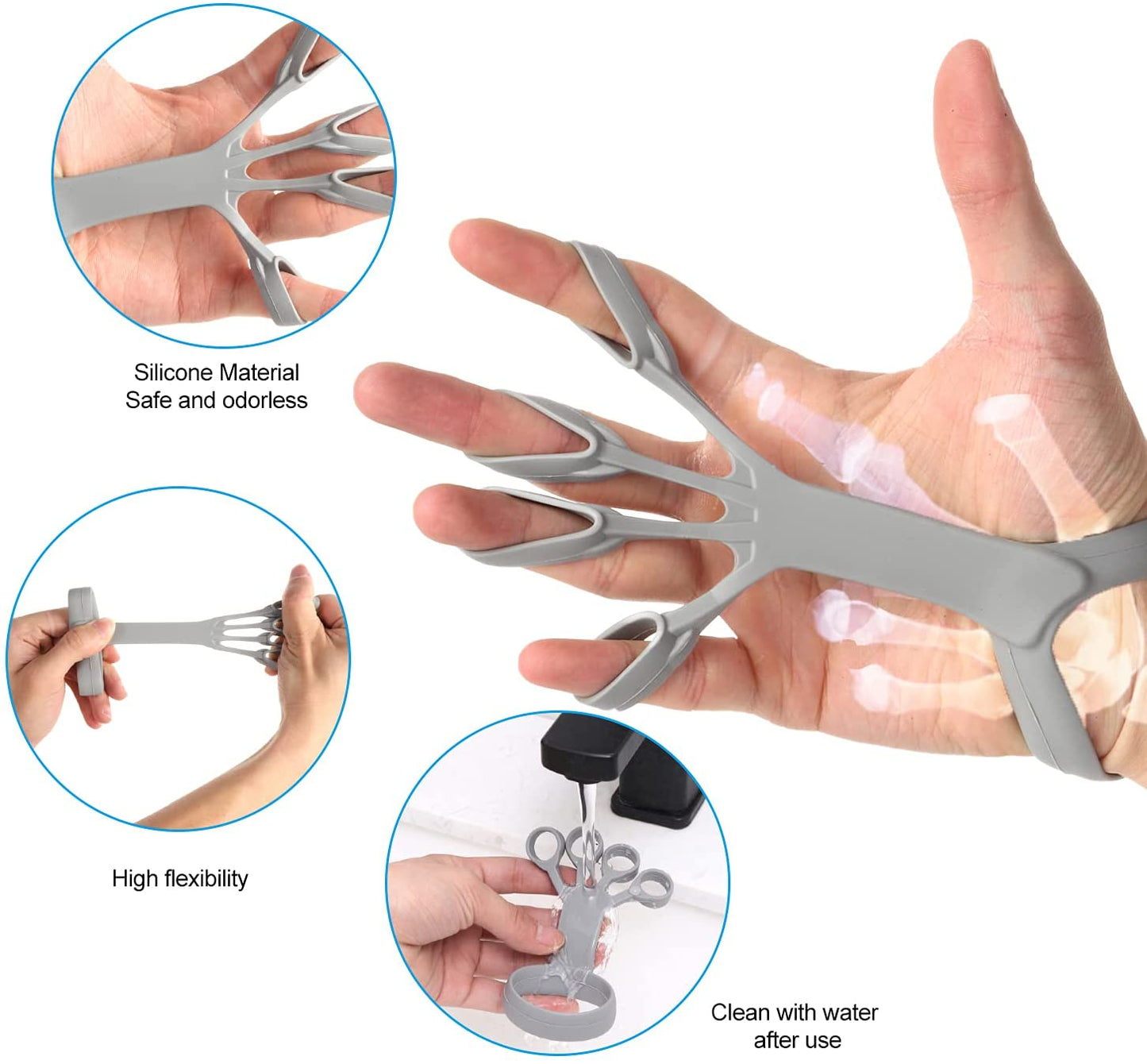 Silicone Finger Grip Exercise Stretcher