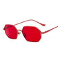 New Rectangular Small Sunglasses Polygonal Metal Men