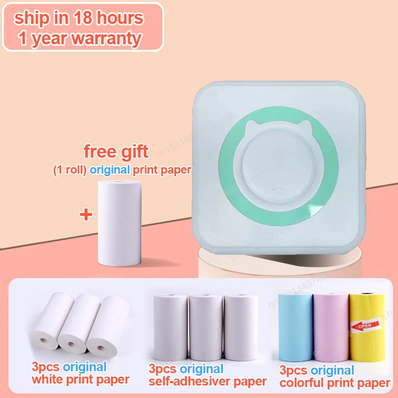 Mini Instant Sticker Printer