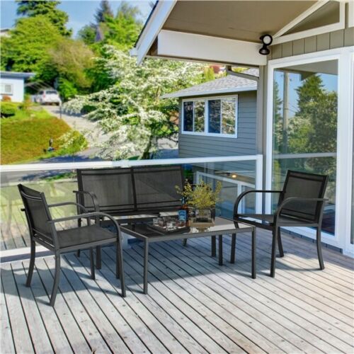 Patio Wicker Furniture Set Outdoor Rattan Sofa Garden Conversation Set for Home
