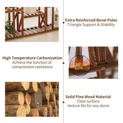 Heavy Duty Wooden Large Indoor|Outdoor Plant Stand