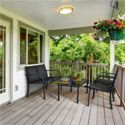 Patio Wicker Furniture Set Outdoor Rattan Sofa Garden Conversation Set for Home