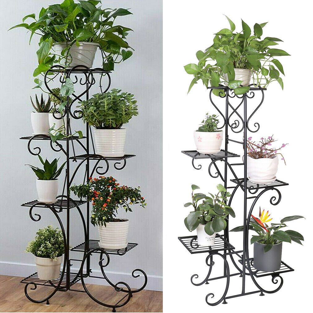 Extra Large 5 Tiers Anti Rust Metal Plant Stand Shelf | Rack