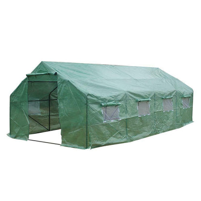 Sunkiso 20′x10′x7′ Heavy Duty Steel Frame Walk-In Spiked Greenhouse Plant Gardening Tent