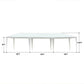 10'x30' 8 Sidewall Wedding Tent Party Canopy Gazebo With 2 Door Pavilion