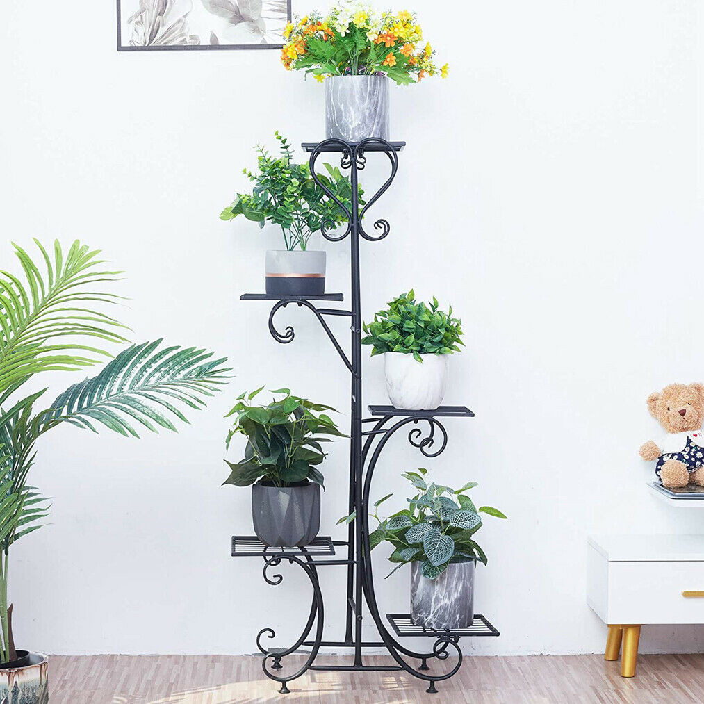 Extra Large 5 Tiers Anti Rust Metal Plant Stand Shelf | Rack