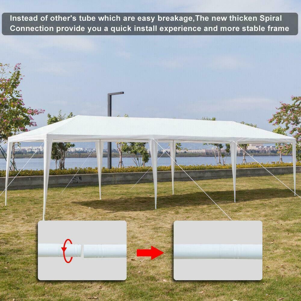 10'x30' 8 Sidewall Wedding Tent Party Canopy Gazebo With 2 Door Pavilion