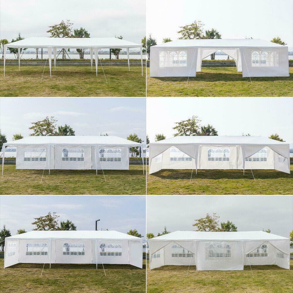 10'x30' 8 Sidewall Wedding Tent Party Canopy Gazebo With 2 Door Pavilion