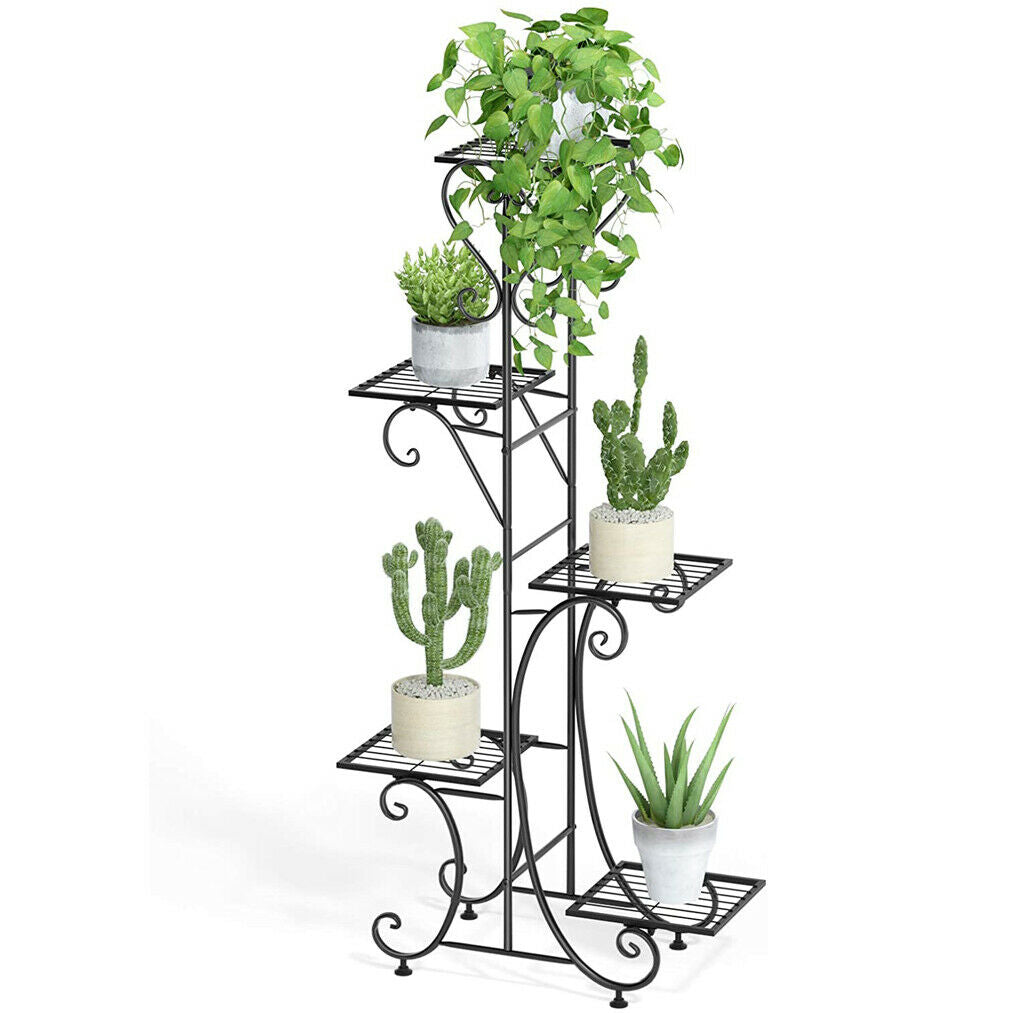 Extra Large 5 Tiers Anti Rust Metal Plant Stand Shelf | Rack