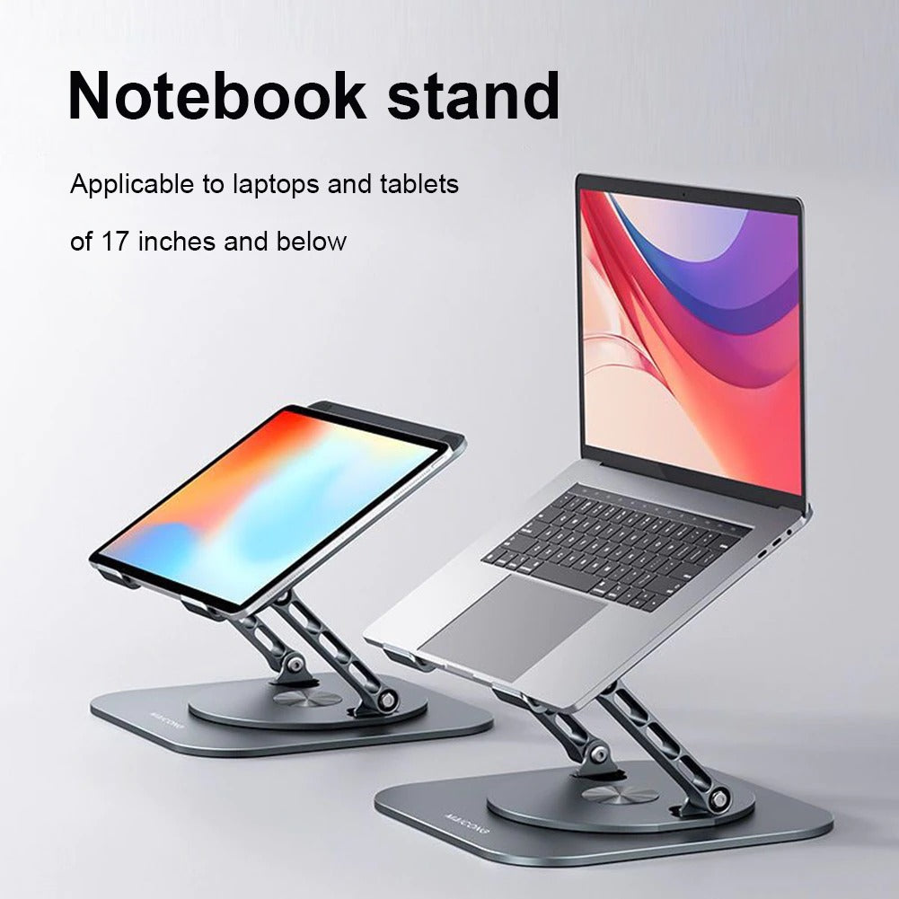 Adjustable 360° Rotating Aluminum Laptop Stand