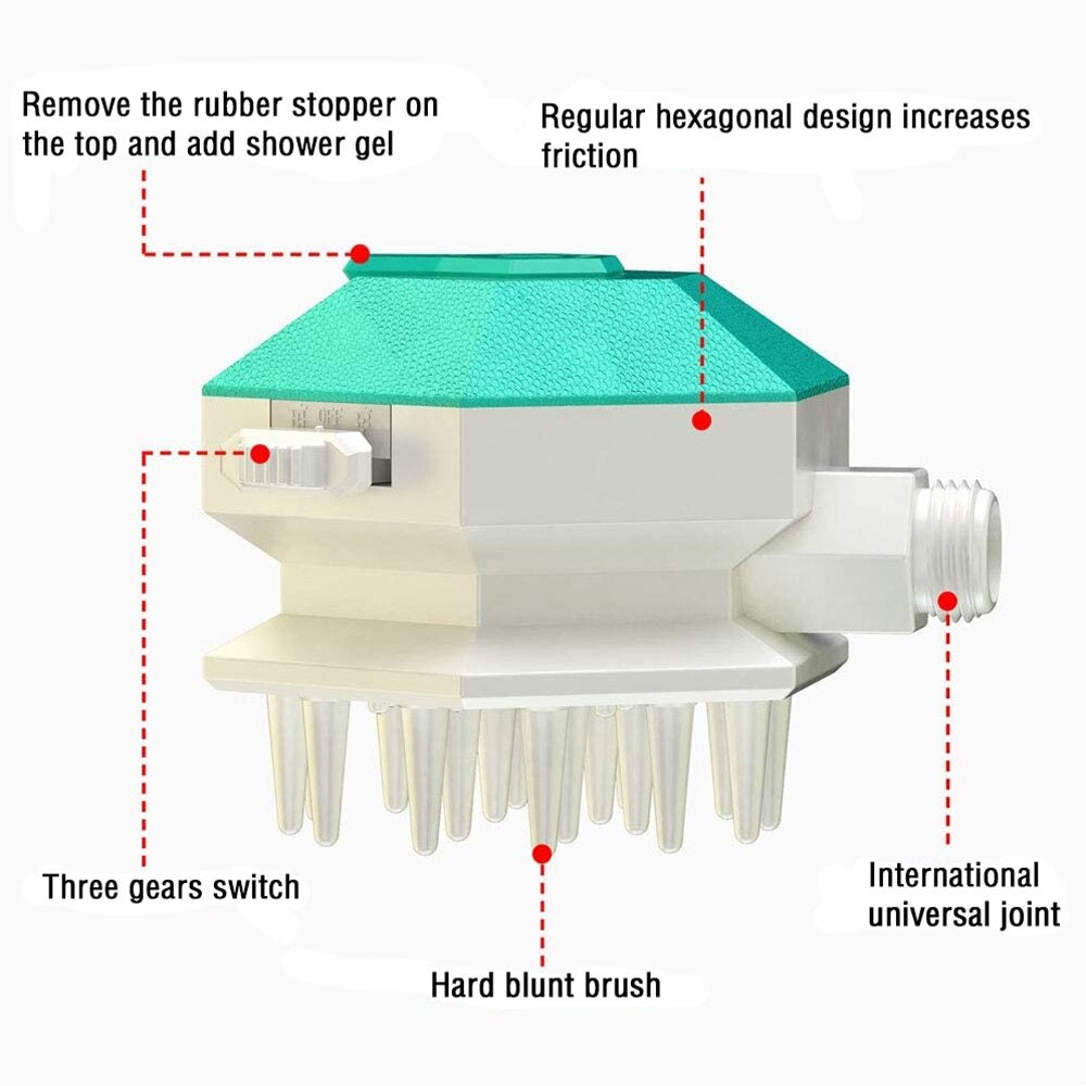 Multi-function Pet Grooming Brush With Shower Sprayer