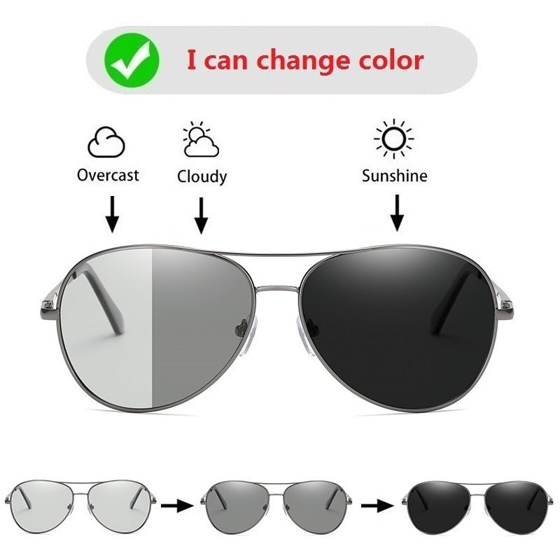 Vintage Photochromic Polarized Sunglasses