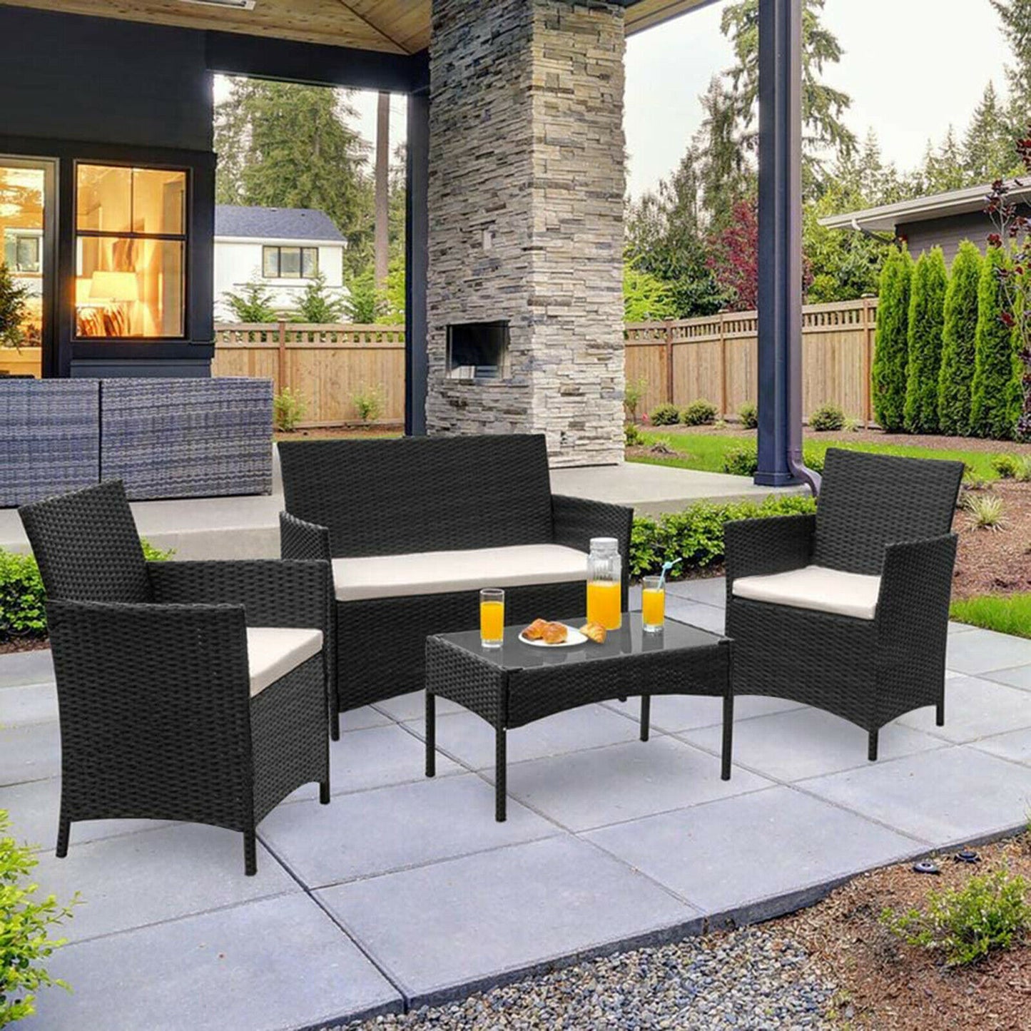 CAYNEL 4 Pieces Outdoor Patio Furniture Set