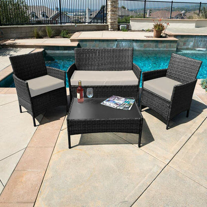 CAYNEL 4 Pieces Outdoor Patio Furniture Set