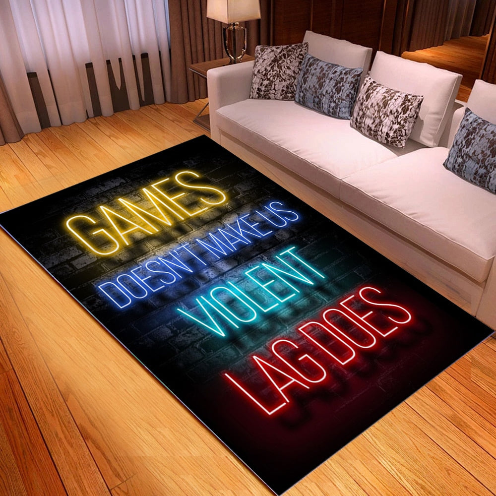 Creative Game Console Furry Carpet