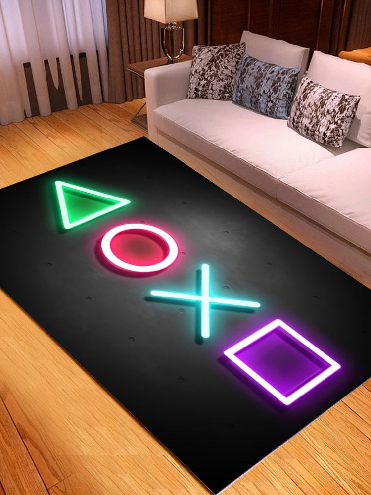 Creative Game Console Furry Carpet