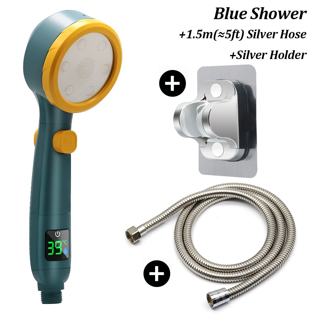 HydroEco High Pressure Temperature Display Shower Head