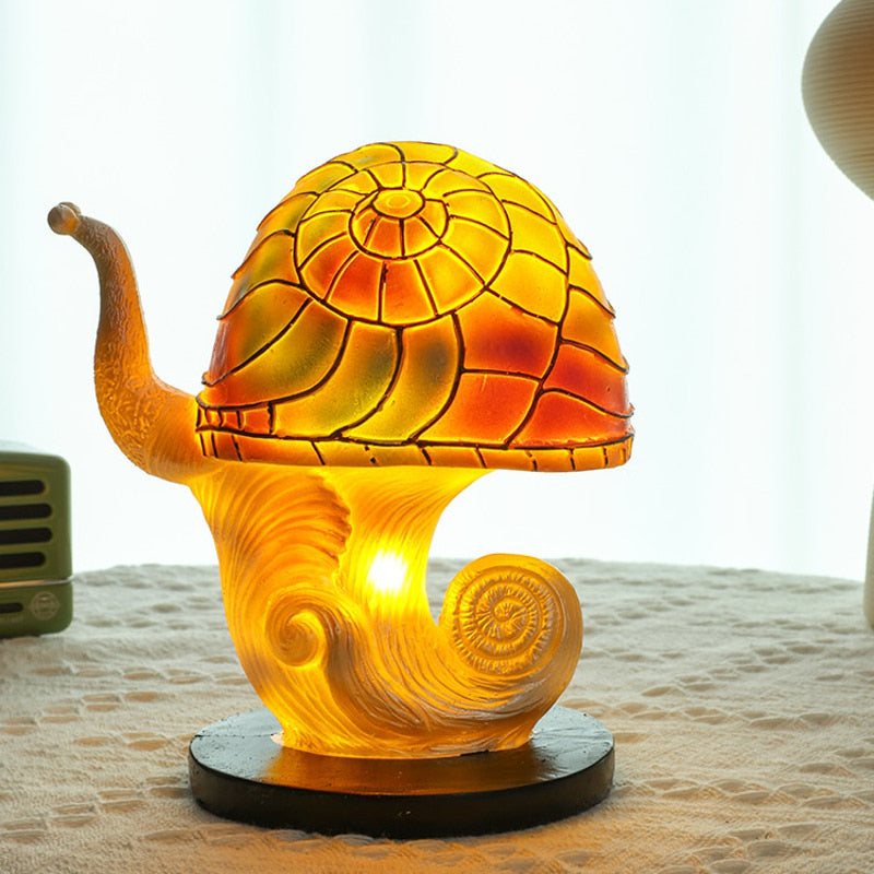 Creative Resin Stained Glass Plant Series Table Lamps